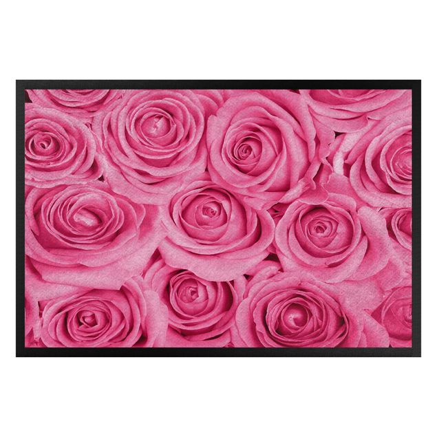moderne vloerkleden Bed of pink roses