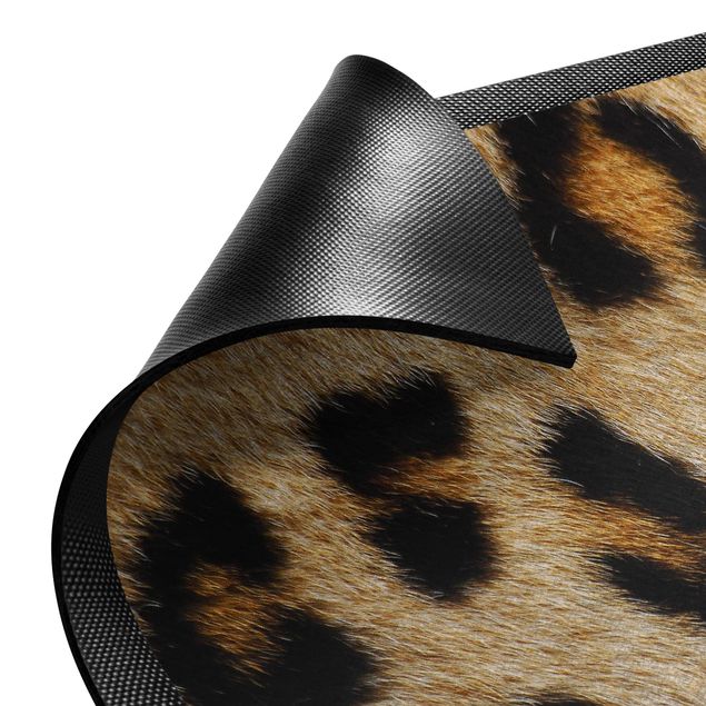 Klein vloerkleed Bright Leopard skin