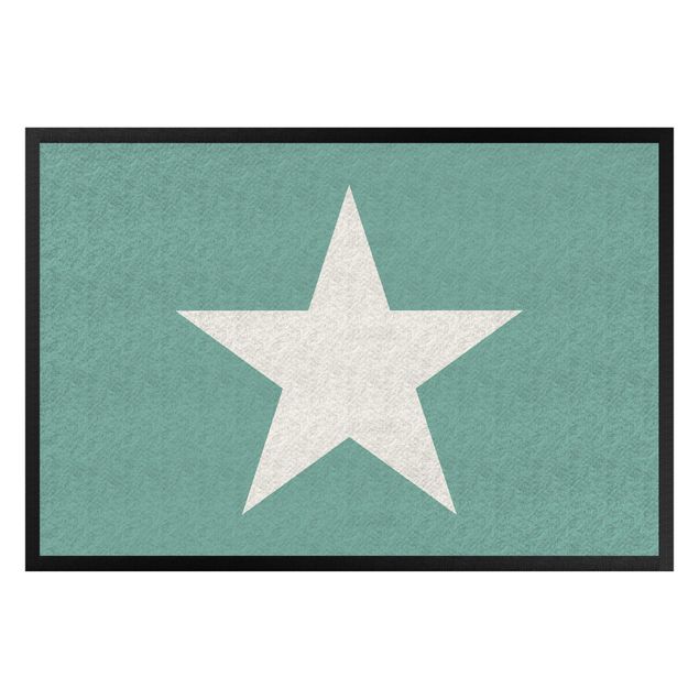 tapijt modern Star In Turquoise