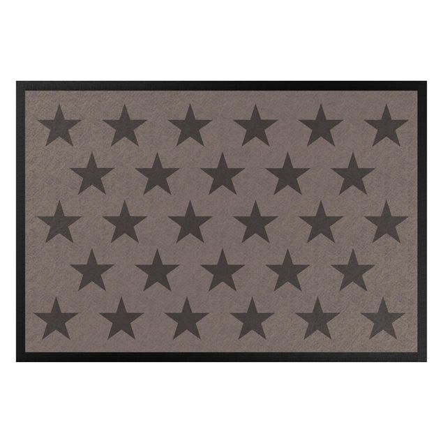 tapijt modern Stars Staggered Grey Brown