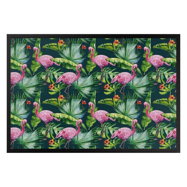 tapijt modern Tropical Flamingo pattern