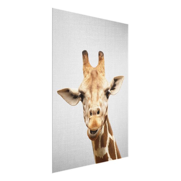 Glasschilderijen - Giraffe Gundel