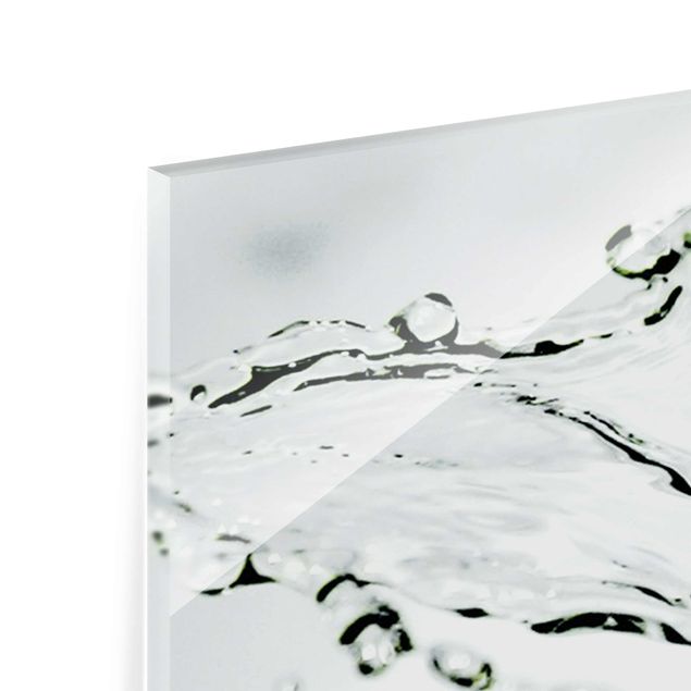Glasschilderijen - 3-delig Splash Lime