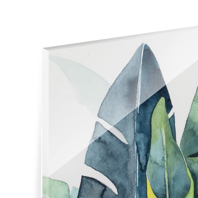 Glasschilderijen - 4-delig Tropical Foliage Set I