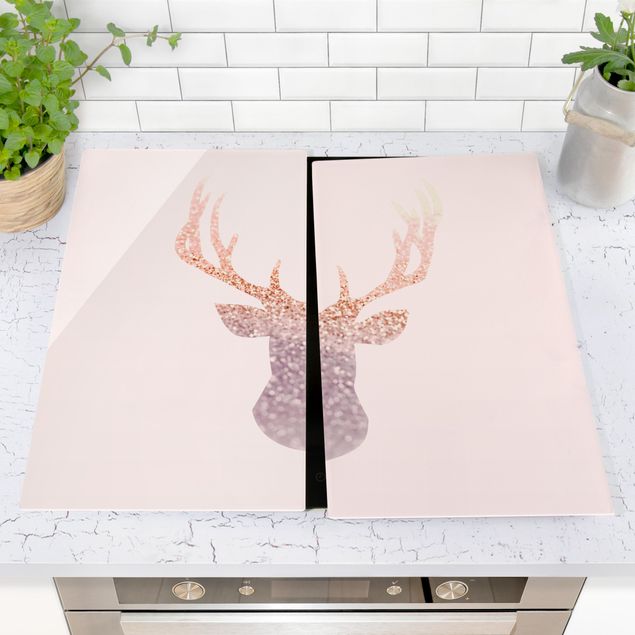 Kookplaat afdekplaten Shimmering Deer