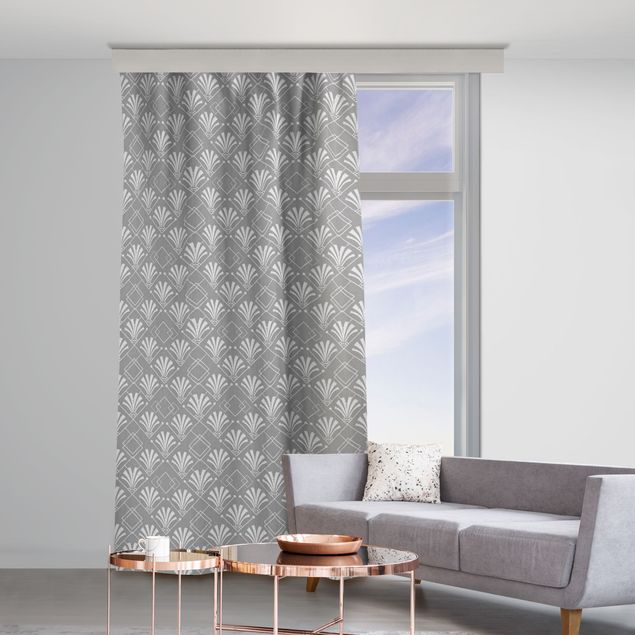 Moderne gordijnen Glitter Look With Art Deko On Grey Backdrop