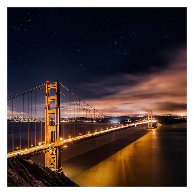 Fotobehang Golden Gate To Stars