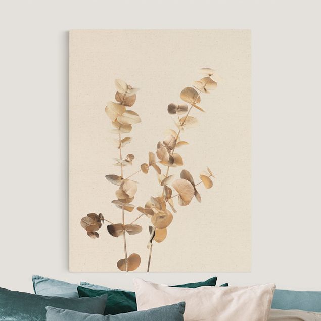 Canvas schilderijen - Goud Golden Eucalyptus