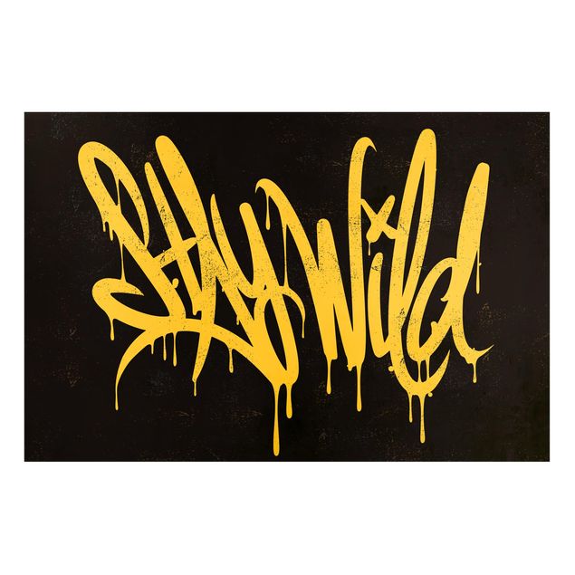 Magneetborden - Graffiti Art Stay Wild