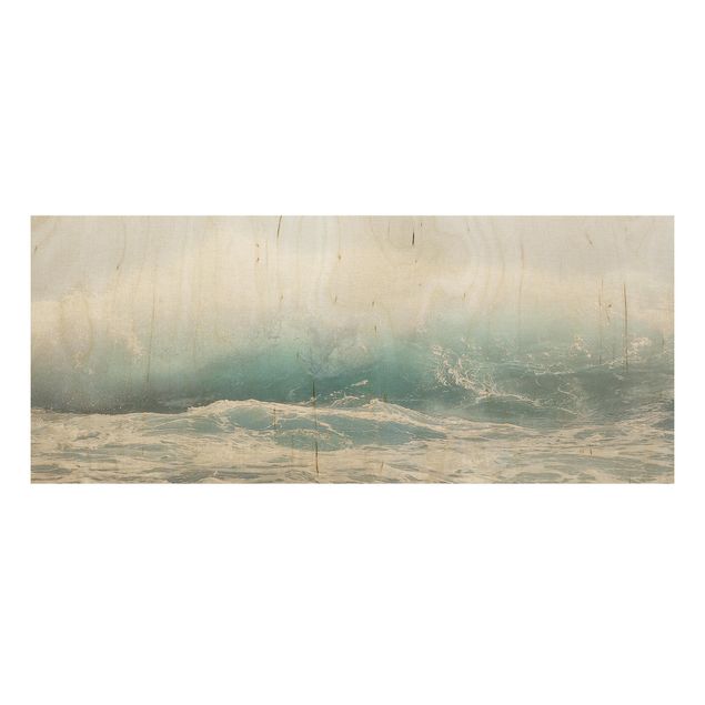 Houten schilderijen Large Wave Hawaii
