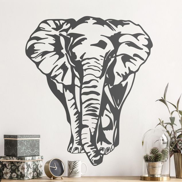 Muurstickers olifant Big Elephant