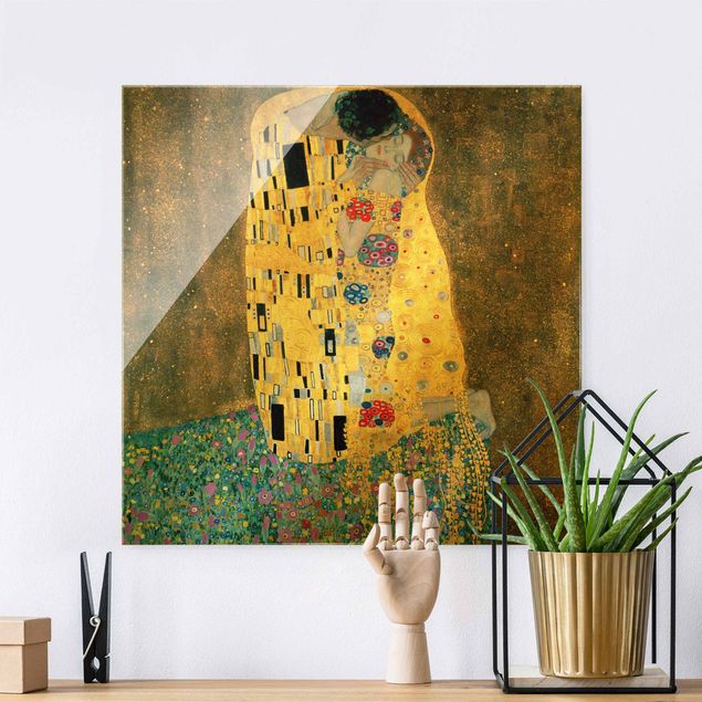 Magnettafel Glas Gustav Klimt - The Kiss