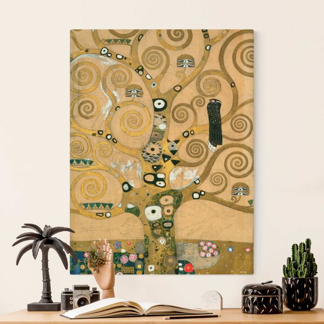 Canvas schilderijen - Goud Gustav Klimt - The Tree of Life