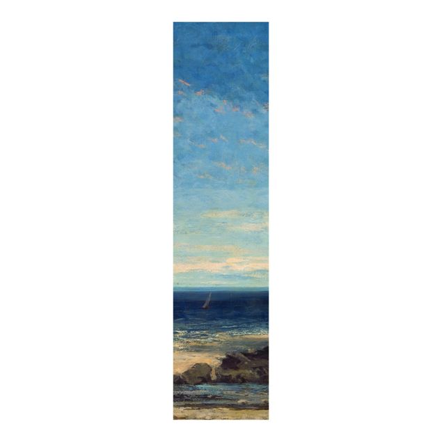 Schuifgordijnen Gustave Courbet - The Sea - Blue Sea, Blue Sky