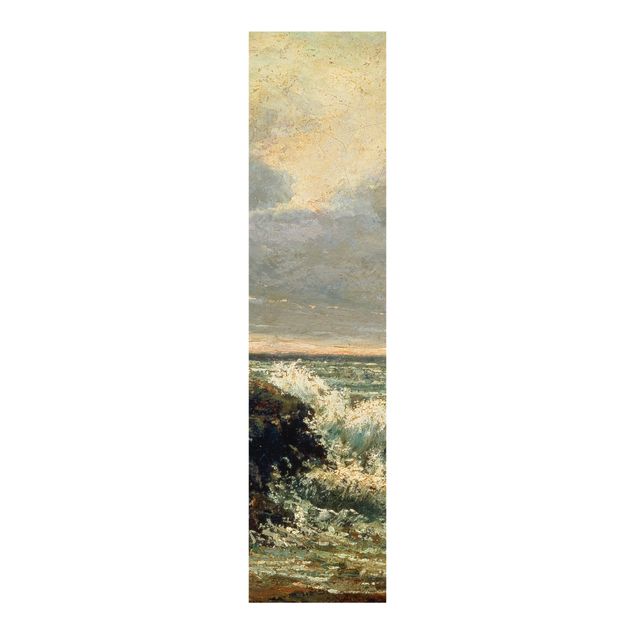 Schuifgordijnen Gustave Courbet - The wave