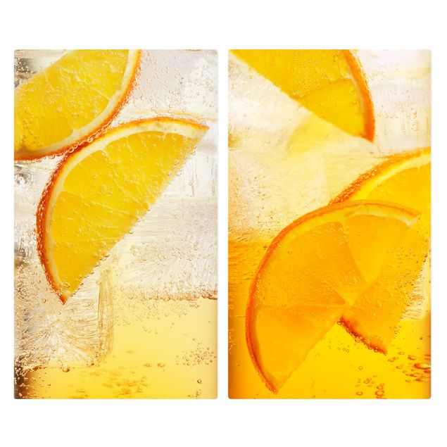 Kookplaat afdekplaten Orange On Ice