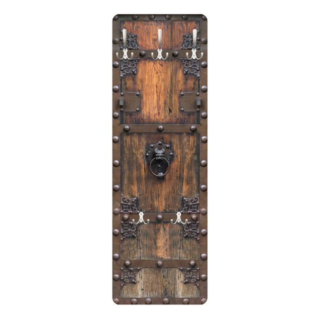 Wandkapstokken houten paneel - Historical Wooden Door