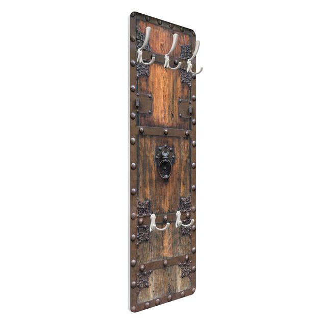 Wandkapstokken houten paneel - Historical Wooden Door