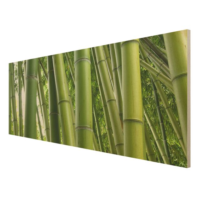 Houten schilderijen Bamboo Trees No.1
