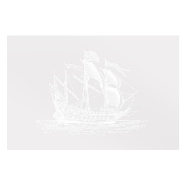 Raamfolie - Illustration Ship
