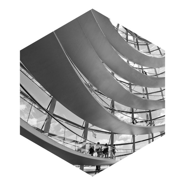 Hexagon Behang In The Berlin Reichstag II