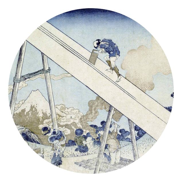 Behangcirkel Katsushika Hokusai - In The Totomi Mountains