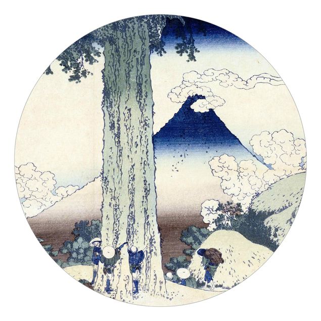 Behangcirkel Katsushika Hokusai - Mishima Pass In Kai Province