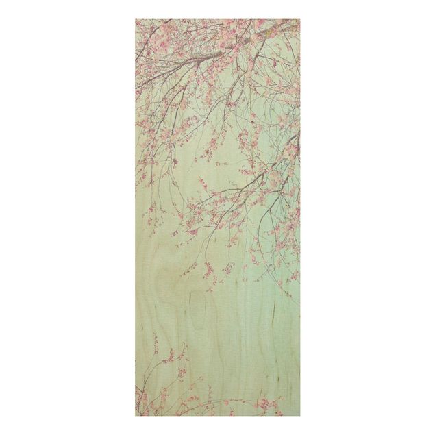 Houten schilderijen Cherry Blossom Yearning