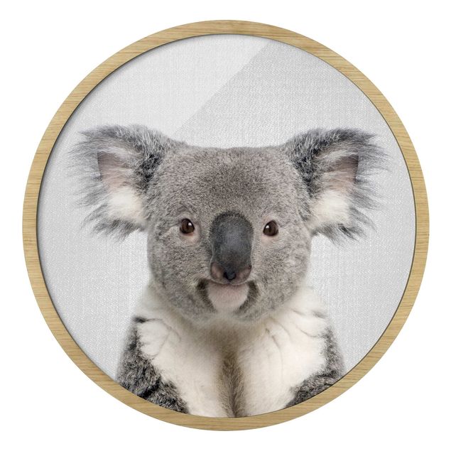 Rond schilderijen Koala Klaus