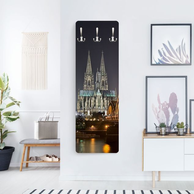Wandkapstokken houten paneel Cologne Cathedral