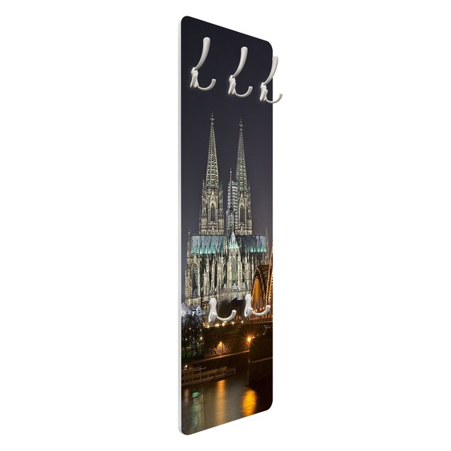 Wandkapstokken houten paneel Cologne Cathedral