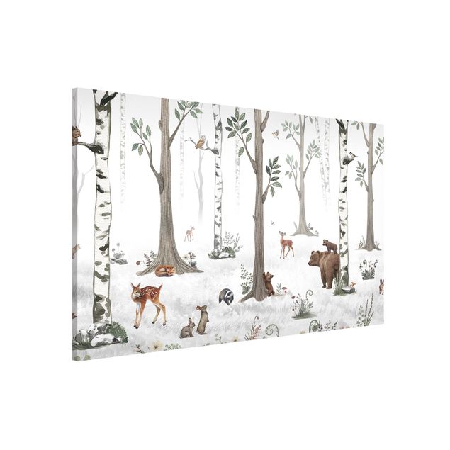 Kikki Belle Silent white forest with animals