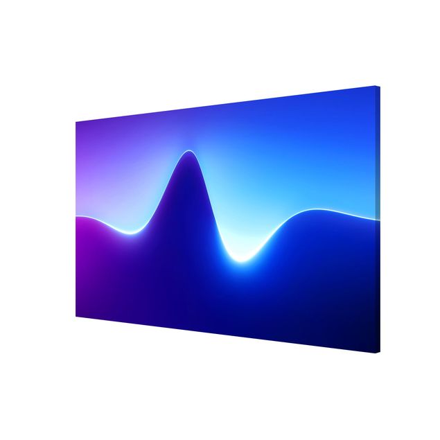 Magneetborden - Light Wave On Blue