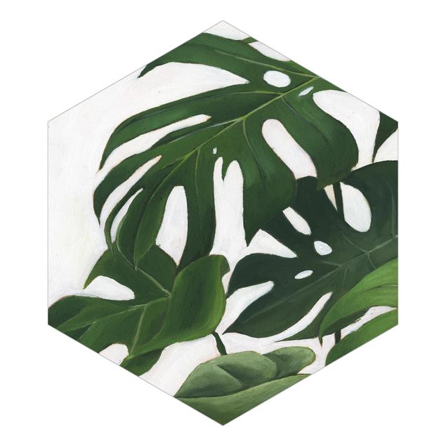Hexagon Behang Favorite Plants - Monstera