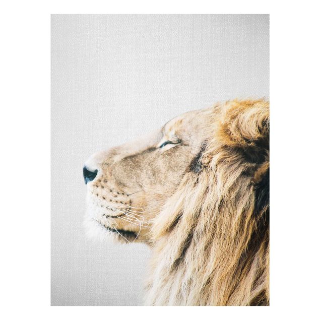 Glasschilderijen - Lion Leopold