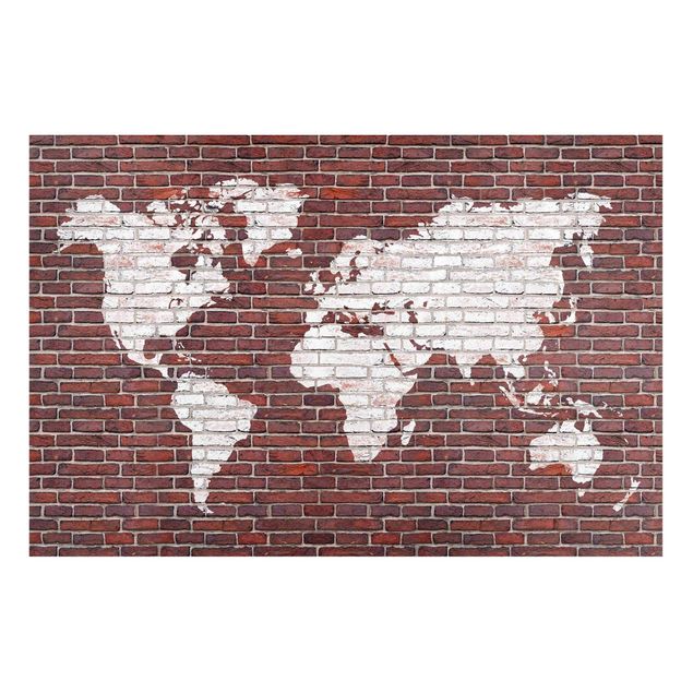 Magneetborden Brick World Map