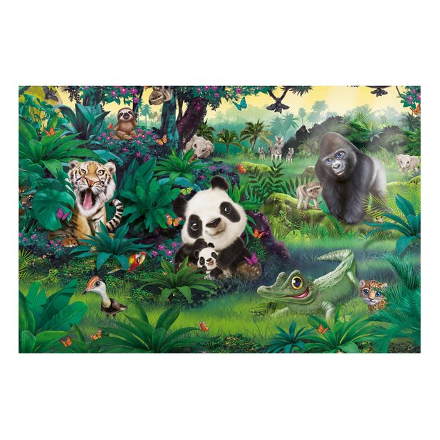Magneetborden Animal Club International - Jungle With Animals