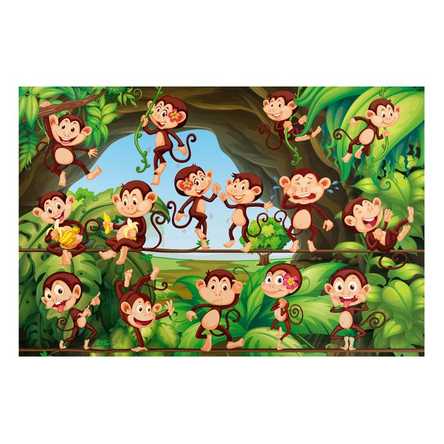 Magneetborden Jungle Monkeys