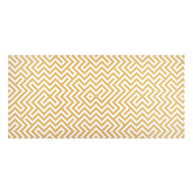 Magneetborden Geometric Pattern Design Yellow