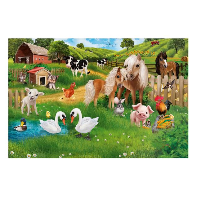 Magneetborden Animal Club International - Farm Animals