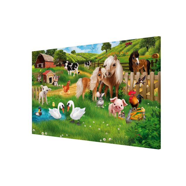 Magneetborden Animal Club International - Farm Animals