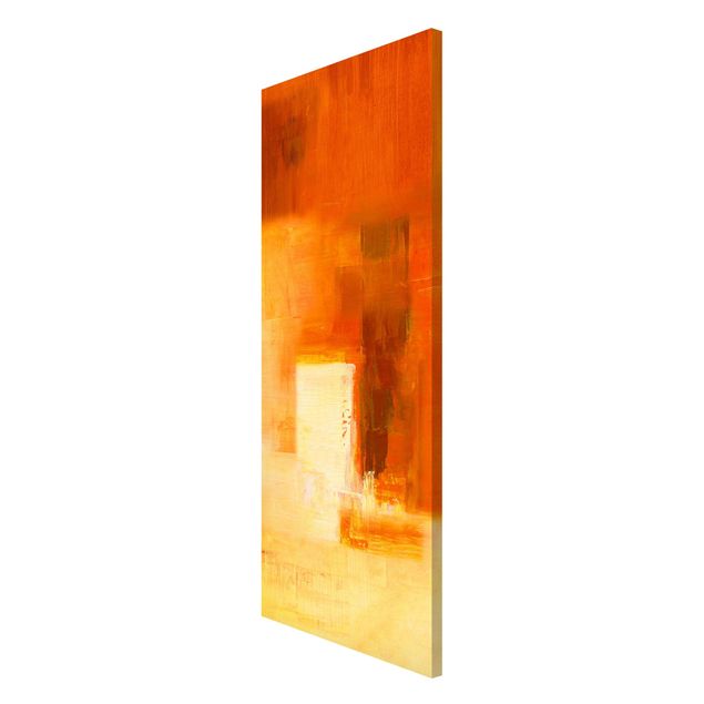 Magneetborden Petra Schüßler - Composition In Orange And Brown 03