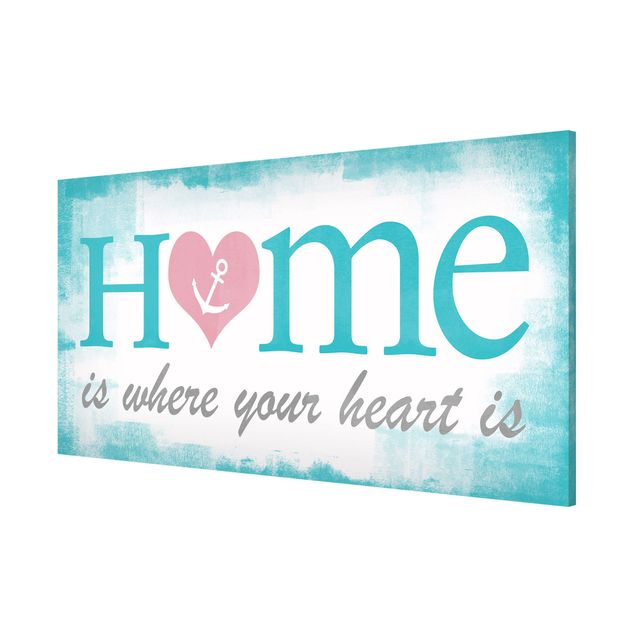 Magneetborden No.YK33 Home Is Where Your Heart Is