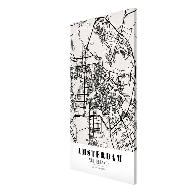 Magneetborden Amsterdam City Map - Classic
