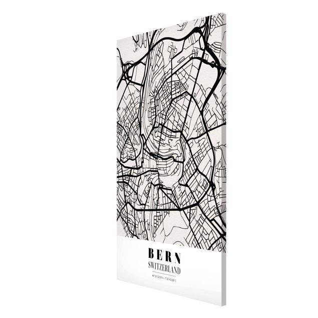 Magneetborden Bern City Map - Classical
