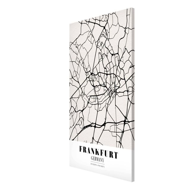 Magneetborden Frankfurt City City Map - Classical