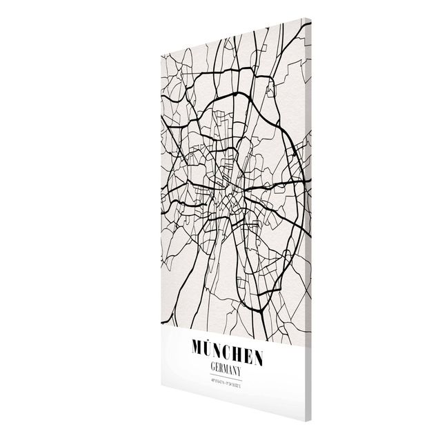 Magneetborden Munich City Map - Classic