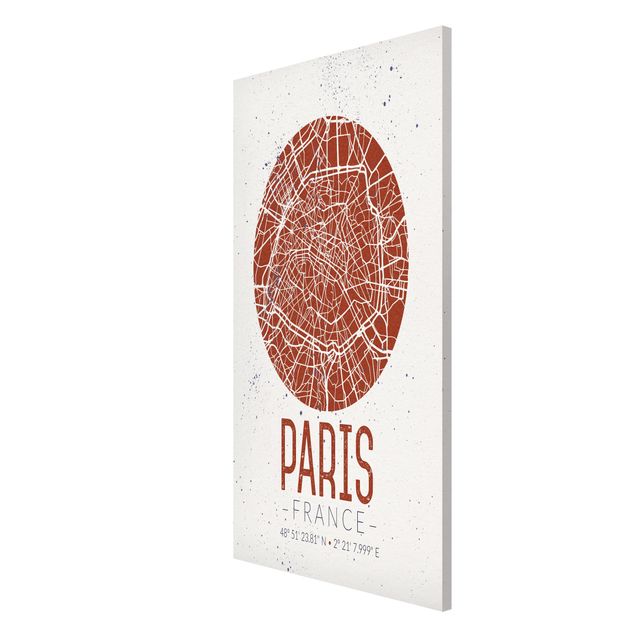 Magneetborden City Map Paris - Retro