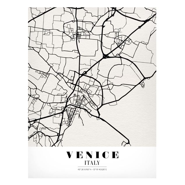 Magneetborden Venice City Map - Classic