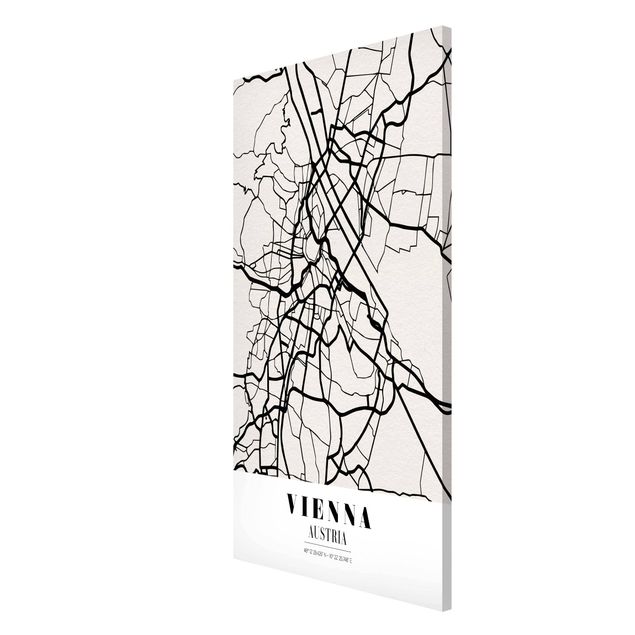 Magneetborden Vienna City Map - Classic
